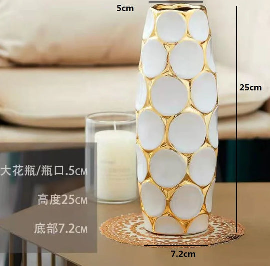 Ceramic Decorative Vase for Dried Flower Arrangement Home Decor