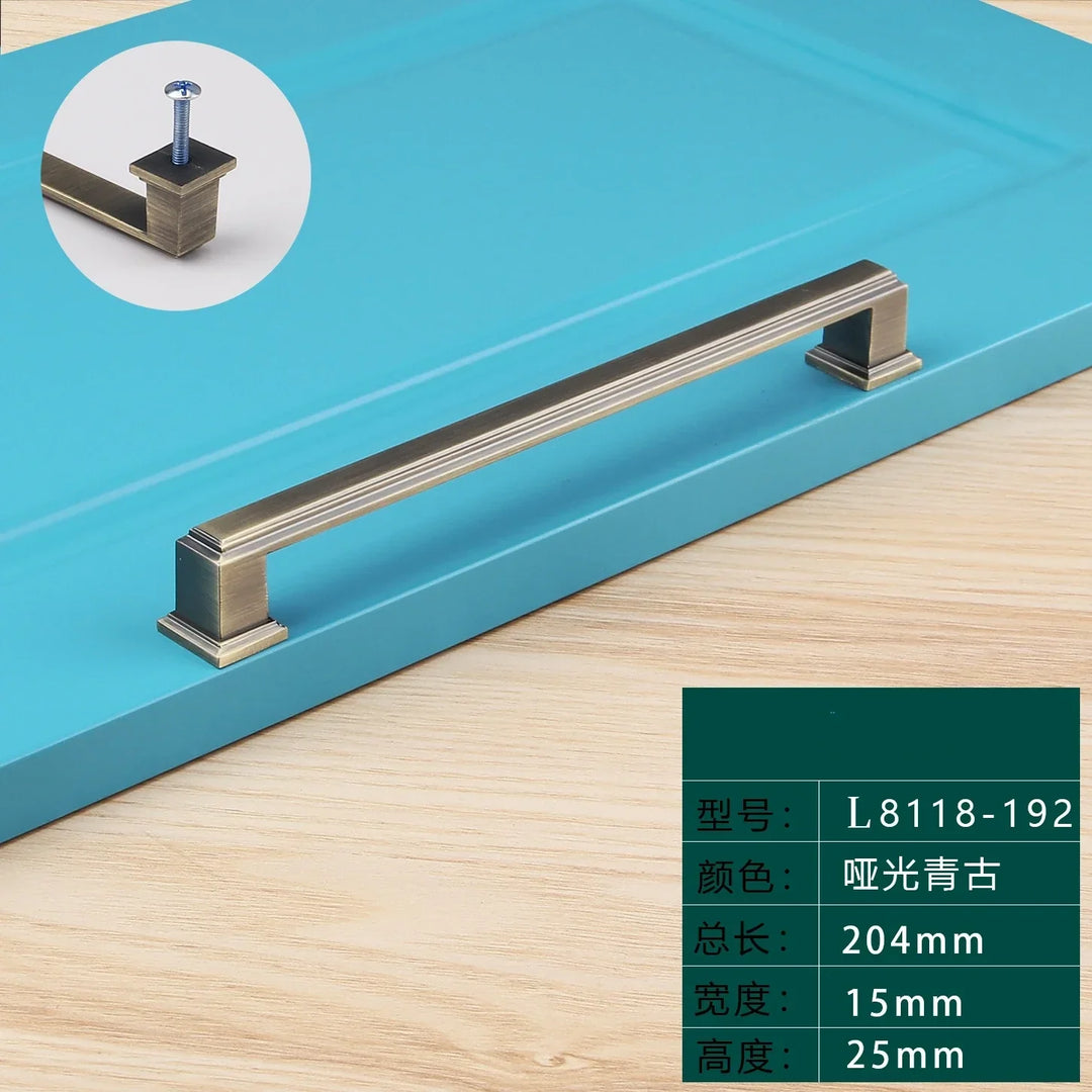 Light Luxury Bronze Cabinet Handles – Modern Drawer Pulls