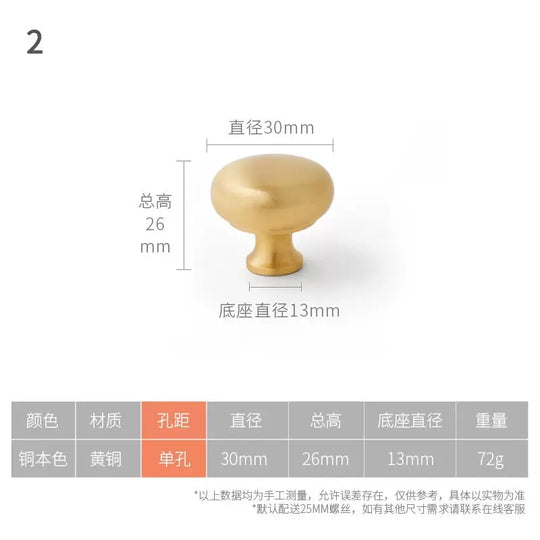 Solid Brass Cabinet Handles – Modern Golden Drawer Pulls