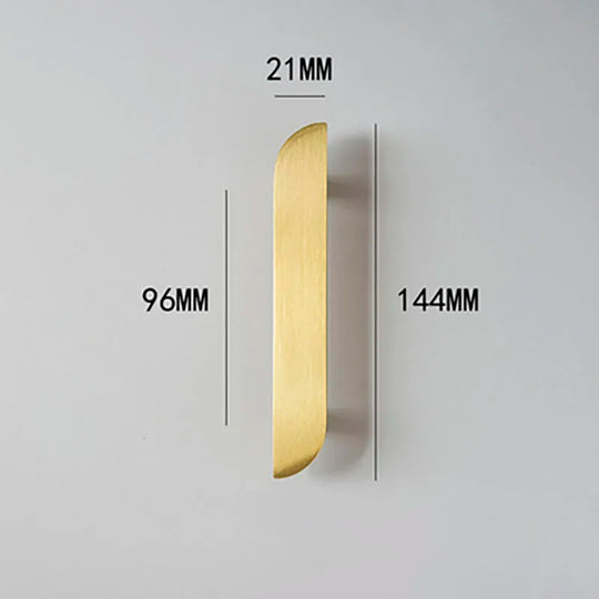 Modern Simple Wardrobe Handles – Solid Brass Pulls and Knobs for Furniture