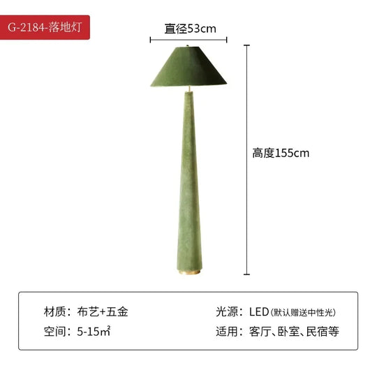 Modern Fabric Decorative Floor Lamp for Living Room & Bedroom