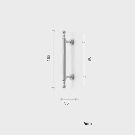 Polished Gold Brass Furniture Handles – French Luxury Pulls for Cabinets and Wardrobes