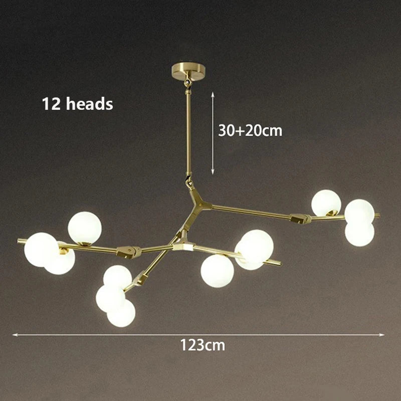 Modern Ceiling Chandelier Pendant Light for Dining & Living Room