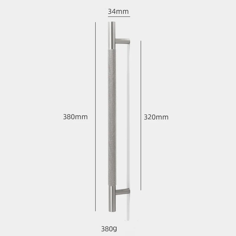 Solid Brass Knurled Cabinet Handles – Brushed Nickel Pulls and Textured Knobs