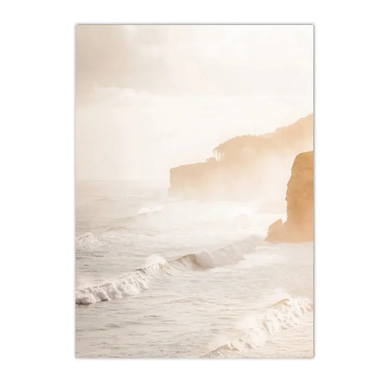 Tranquil Sunset Seascape Landscape Canvas Wall Art