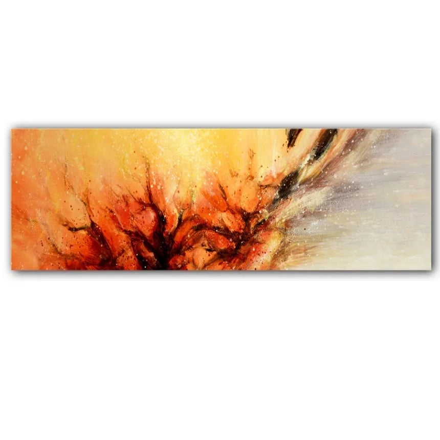 Abstract Minimalist Flowing Landscape Wide Format Canvas Wall Art Unframed