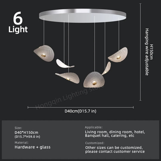 Modern Crystal Glass Stair Chandelier – High Ceiling Pendant Light