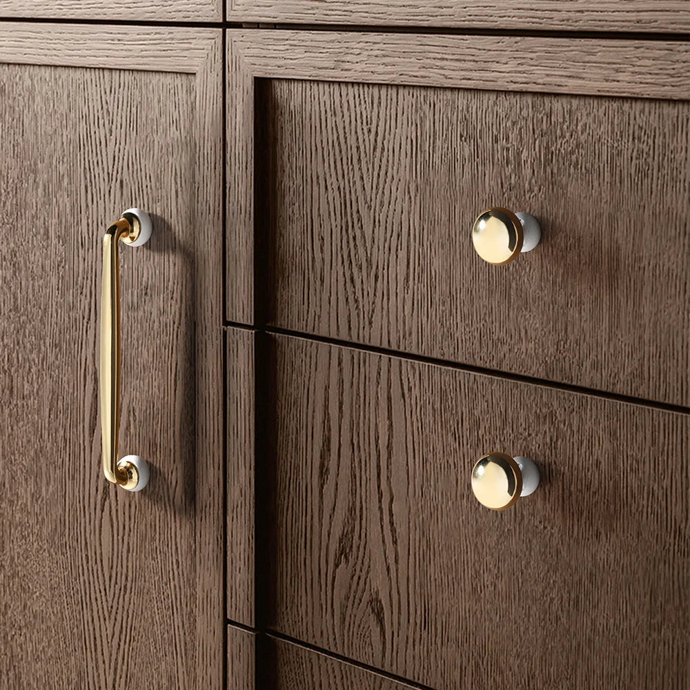 Modern Double-Color Cabinet Handles – Zinc Alloy Drawer Pulls