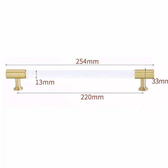 Transparent Acrylic Furniture Handles – Brass Pulls and Knobs for Furniture