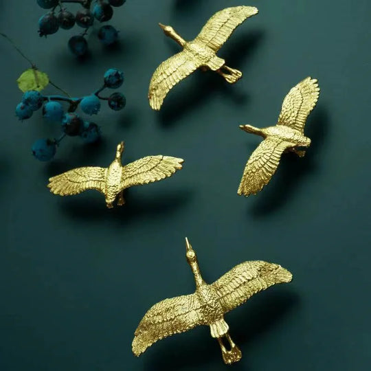 Wild Goose Brass Cabinet Handles – Nordic Copper Drawer Pulls