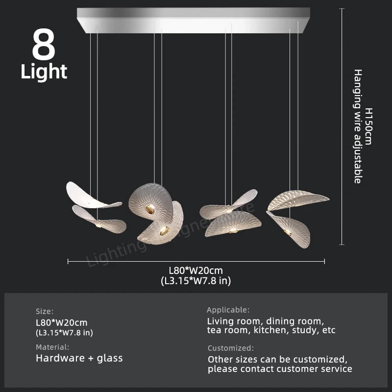 Modern Crystal Glass Stair Chandelier – High Ceiling Pendant Light
