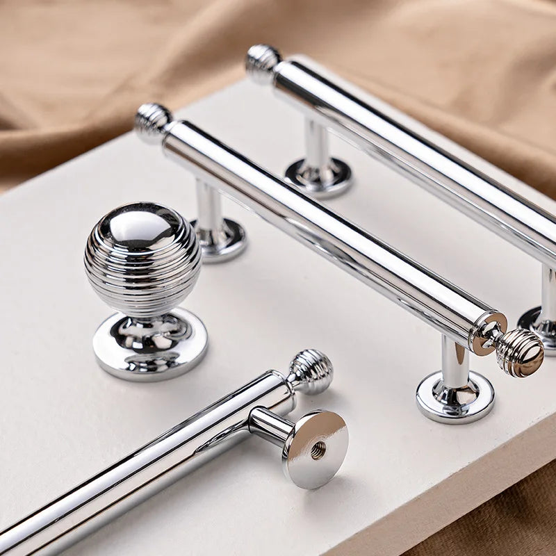 Polished Brass Cabinet Handles – PVD Gold and Chrome Knobs and Pulls for Furniture