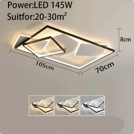 Modern Creative LED Ceiling Lamp for Living Room & Bedroom