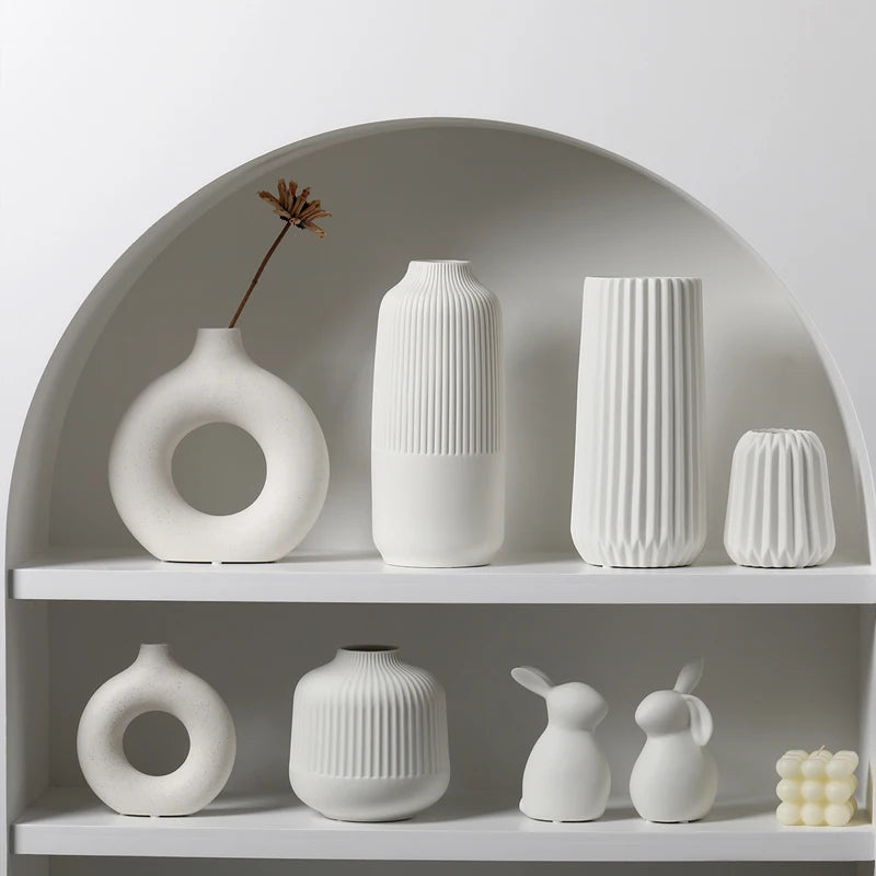 Ceramic Decorative Vase for Living Room Flower Arrangement