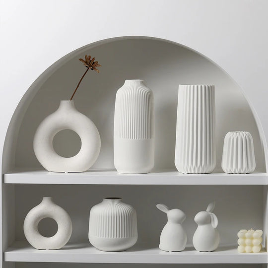 Ceramic Decorative Vase for Living Room Flower Arrangement