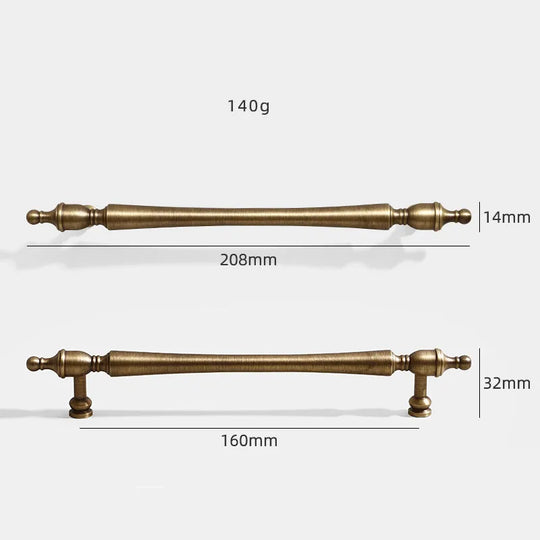 Antique American Brass Cabinet Handle – Vintage Pulls and Knobs for Furniture