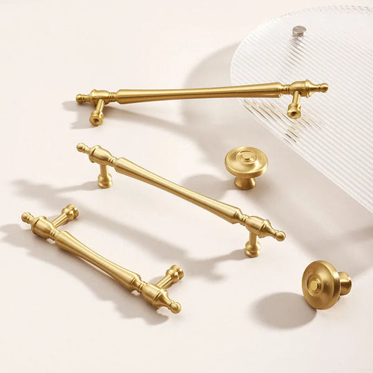Brass Furniture Handles – French-Style Pulls and Knobs for Cabinets and Wardrobes