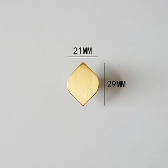 Modern Simple Wardrobe Handles – Solid Brass Pulls and Knobs for Furniture