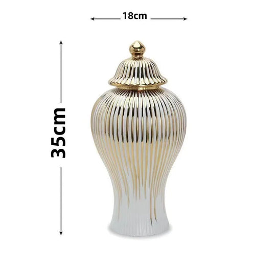 Electroplated Ceramic Decorative Vase for Entrance and Tabletop