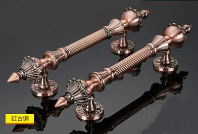 Antique Bronze Zinc Alloy Door Pull – Elegant Long Handle for Glass, Wooden, or Alloy Doors (280-550 mm)