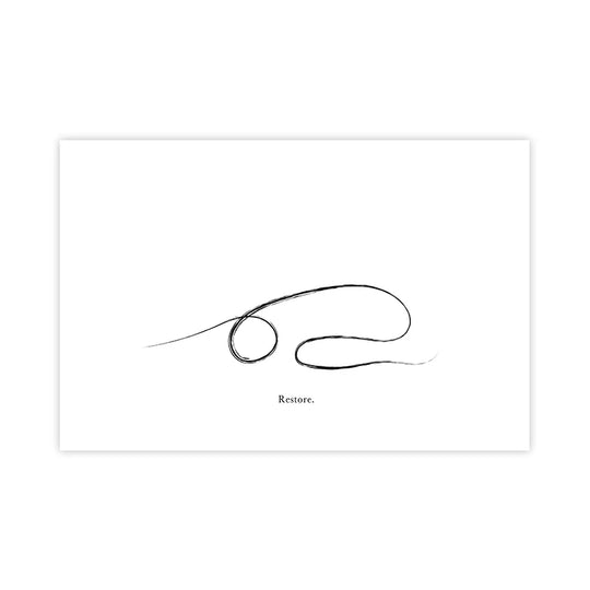 Minimalist Yoga Line Art Canvas Wall Art