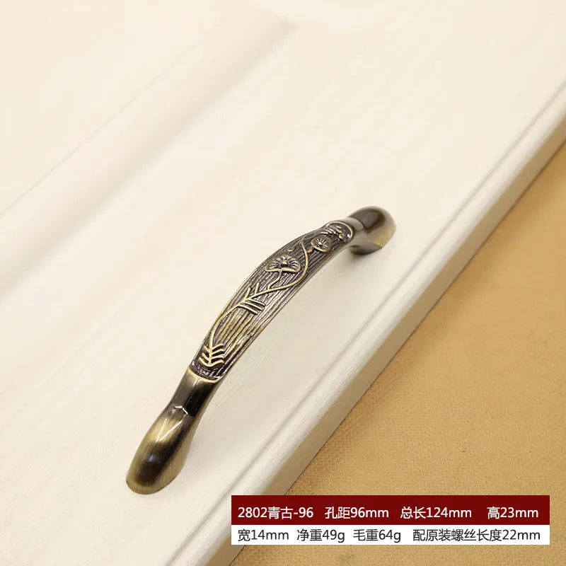 Retro Bronze Cabinet Handles – Antique Metal Drawer & Door Pulls