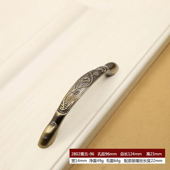 Retro Bronze Cabinet Handles – Antique Metal Drawer & Door Pulls
