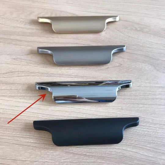 Luxury Zinc Alloy Curved Cabinet Handles – Modern Drawer Pulls
