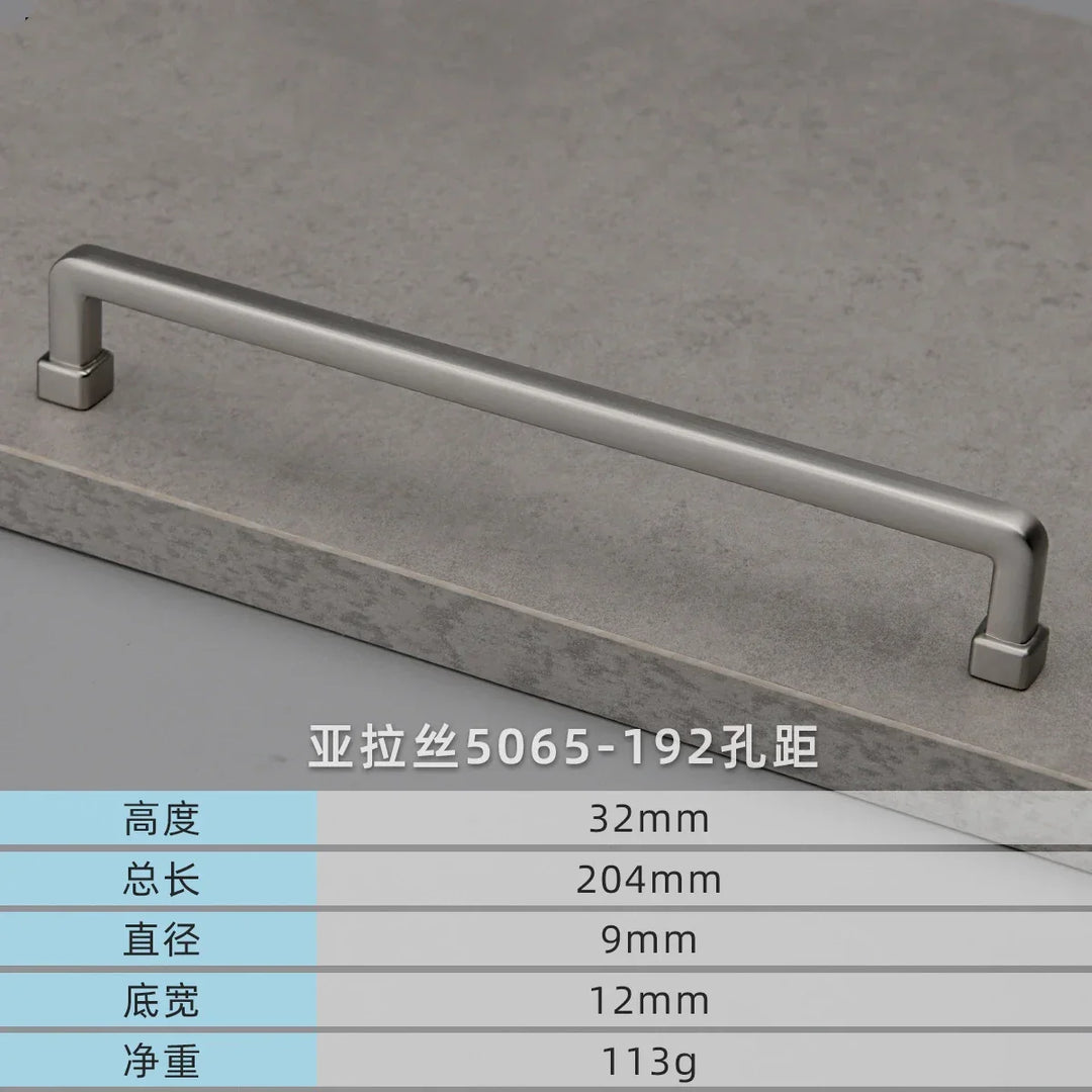 Modern European Gold and Gray Cabinet Handles – Zinc Alloy Drawer Pulls