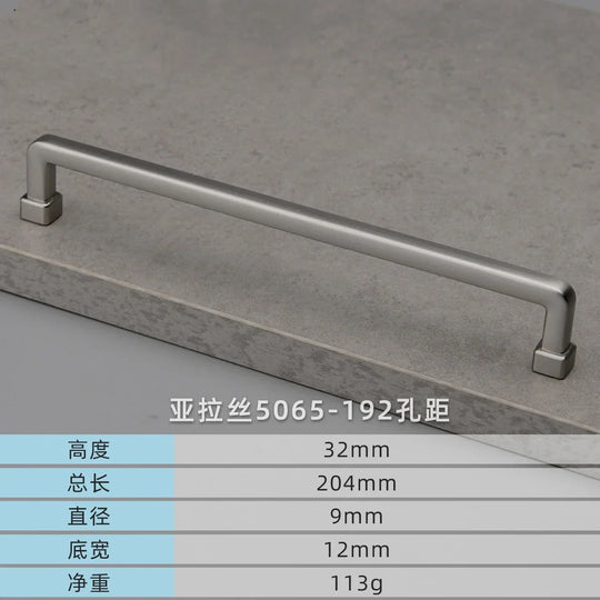 Modern European Gold and Gray Cabinet Handles – Zinc Alloy Drawer Pulls