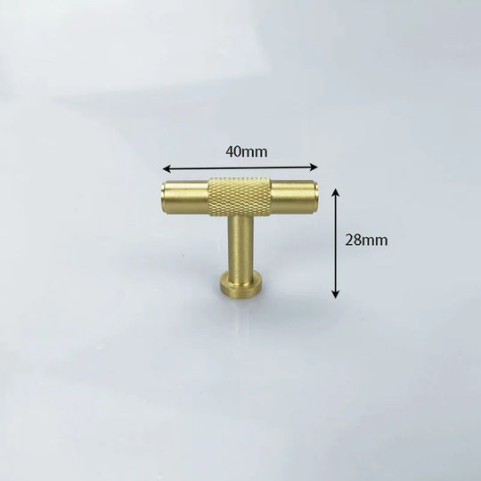 Knurled Brass Wardrobe Handles – Modern Pull Bars for Cabinets and Drawers