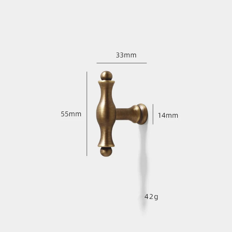 Antique Brass Furniture Cabinet Handle – Vintage Knob and Pull for Furniture