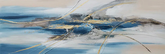 Modern Abstract Landscape Wide Format Canvas Wall Art Unframed