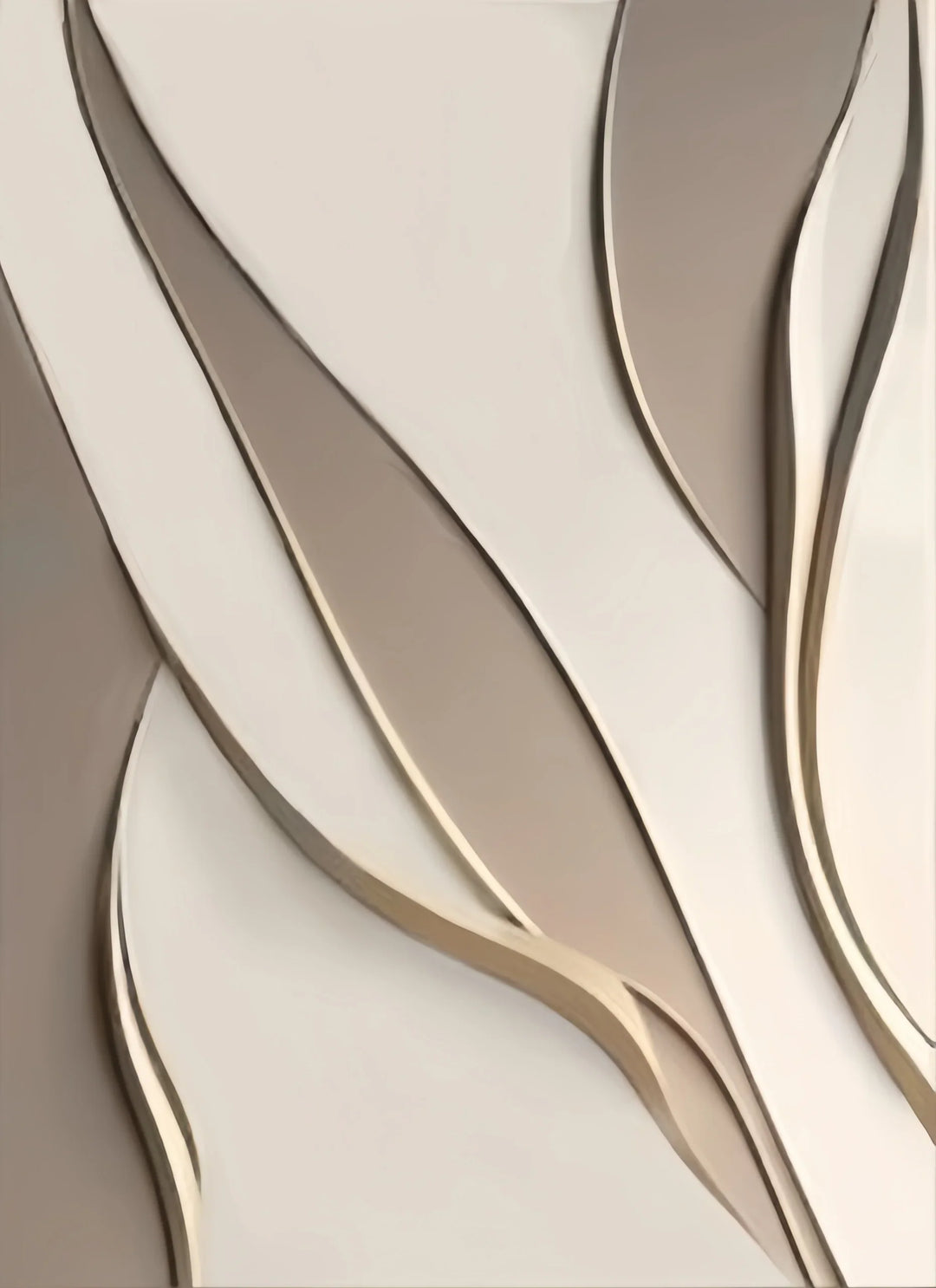 Abstract Flowing Wavy Design Canvas Wall Art