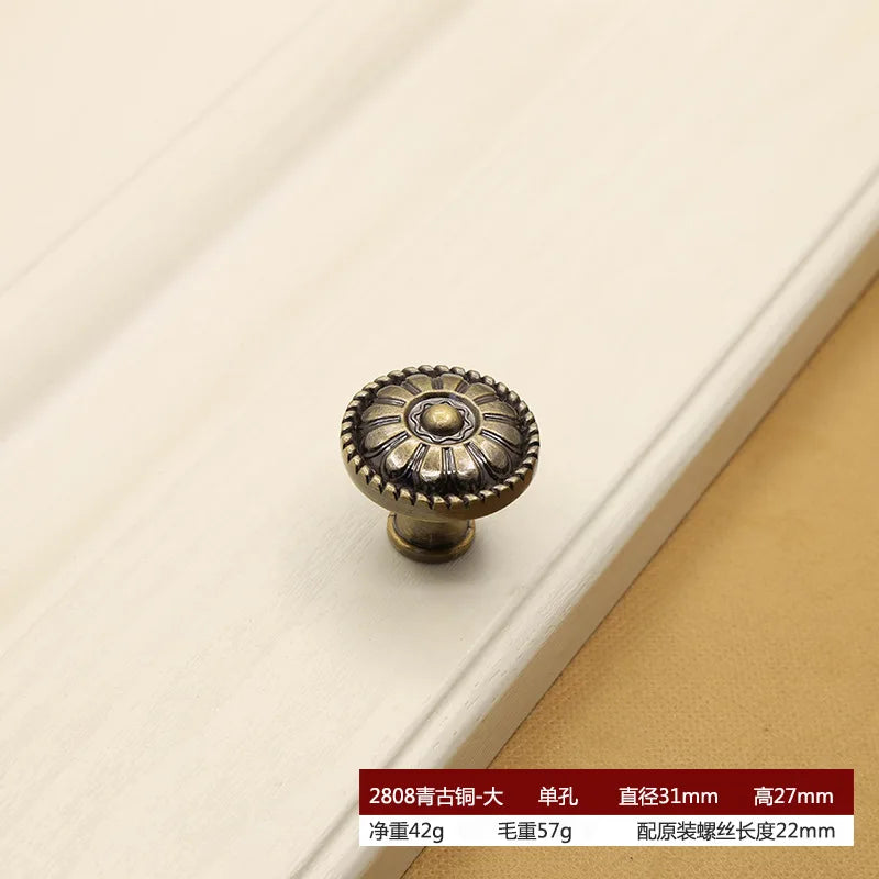 Retro Bronze Cabinet Handles – Antique Metal Drawer & Door Pulls
