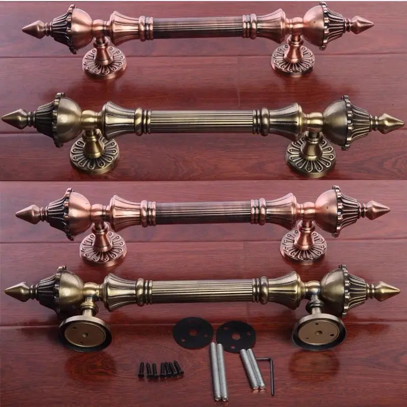 Antique Bronze Zinc Alloy Door Pull – Elegant Long Handle for Glass, Wooden, or Alloy Doors (280-550 mm)