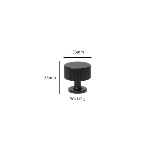 Black Vertical Line Brass Furniture Handles – Modern Pulls and Knobs for Cabinets and Wardrobes