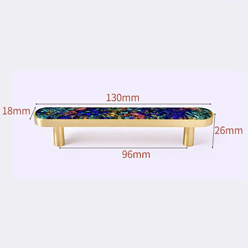 Brass and Acrylic Cabinet Handles – Colorful European Pulls for Wardrobes and Furniture