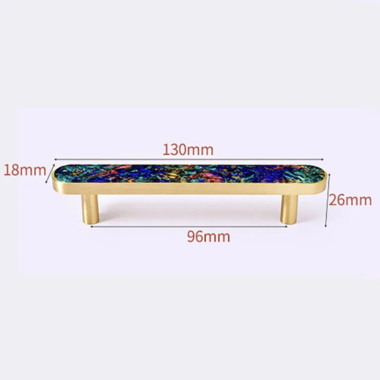Brass and Acrylic Cabinet Handles – Colorful European Pulls for Wardrobes and Furniture