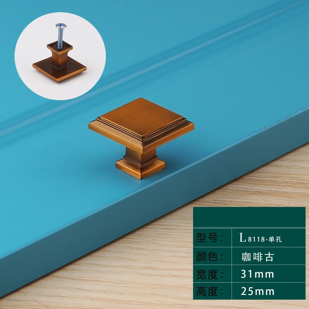 Light Luxury Bronze Cabinet Handles – Modern Drawer Pulls