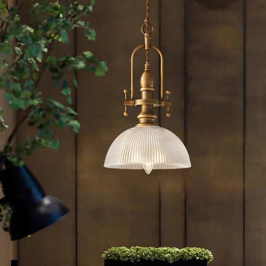 Creative Clear Glass Chandelier with Brass Gold Finish