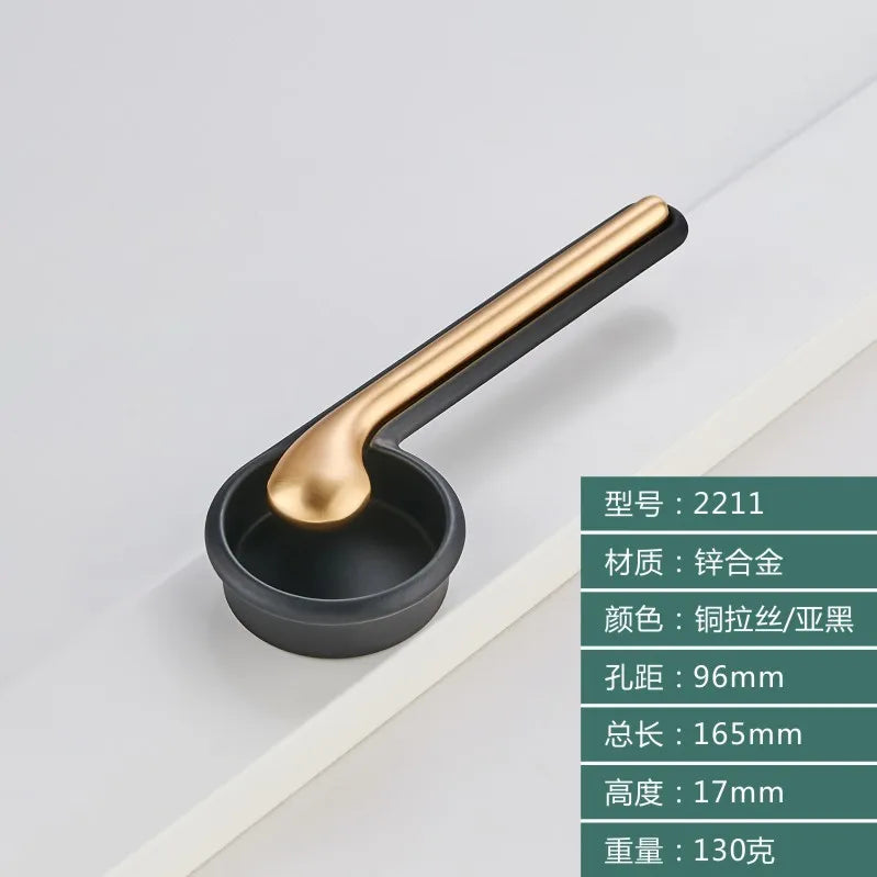 Modern Minimalist Zinc Alloy Handles – Invisible Embedded Cabinet Pulls
