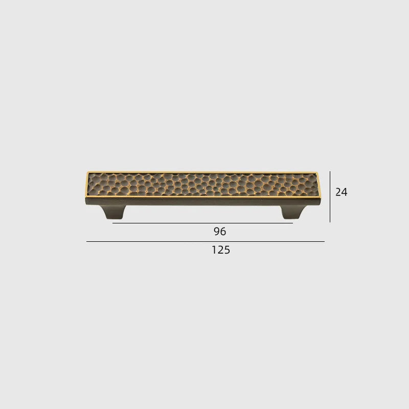 24K Gold and Hammered Brass Furniture Handles – Textured Knobs and Pulls in Silver Finishes
