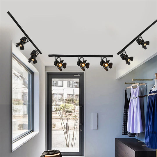 Modern LED Industrial Track Lamp for Bar, Café & Loft Interiors