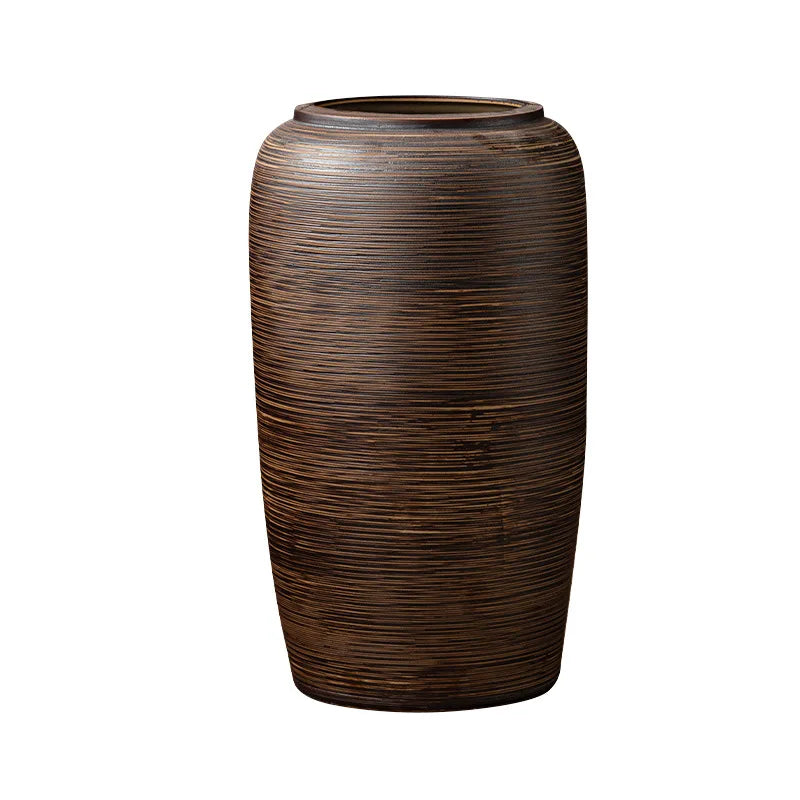 Large Floor Standing Ceramic Vase for Living Room and Courtyard Decor