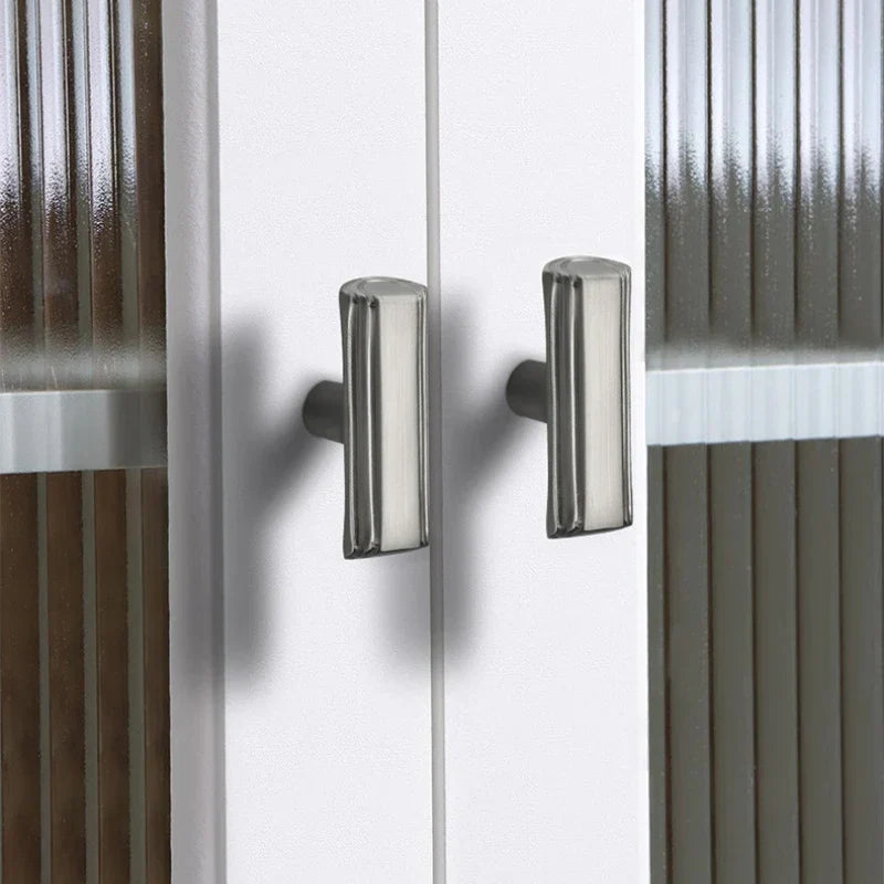 Modern Brushed Gold Cabinet Handles – Zinc Alloy Drawer Pulls