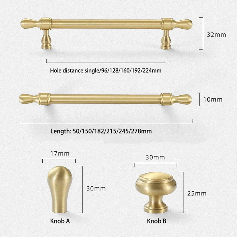 Brass Wardrobe Handles – Gold, Chrome, and Black Pulls and Knobs for Cabinets and Drawers
