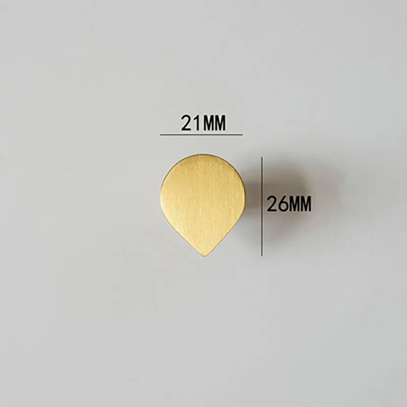 Modern Simple Wardrobe Handles – Solid Brass Pulls and Knobs for Furniture