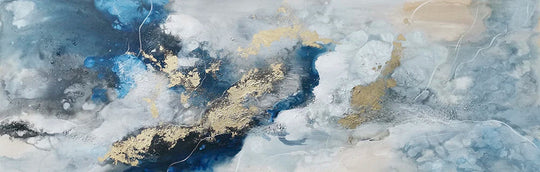 Modern Abstract Landscape Wide Format Canvas Wall Art Unframed