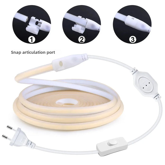COB LED Strip Light 288LEDs/M Waterproof Silicone Tube Outdoor